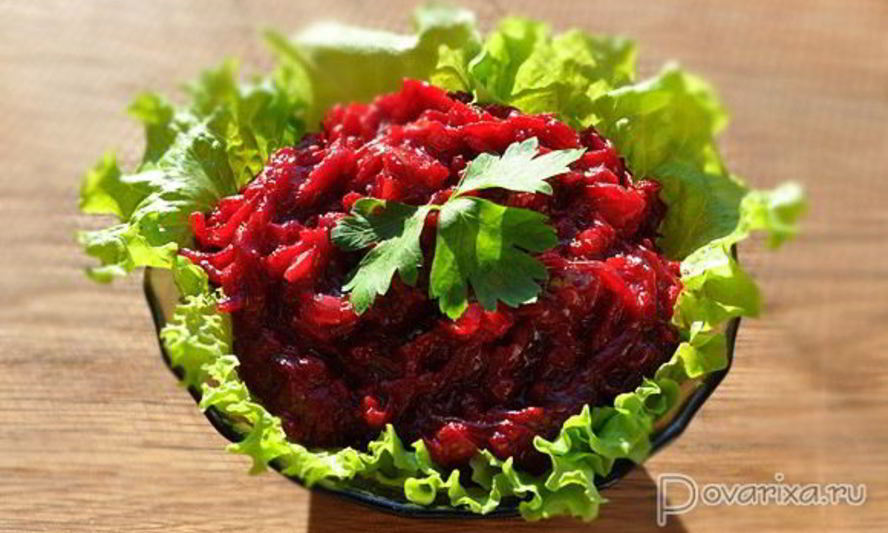 Рецепт закуски из свеклы с морковью