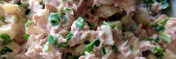 закуска из тунца и яблока