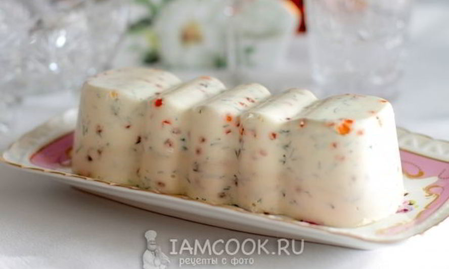 Рецепт закуски праздничной с красной икрой