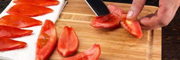 закуска с джерки и томатами