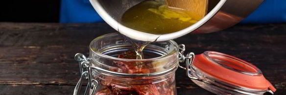 закуска с джерки и томатами