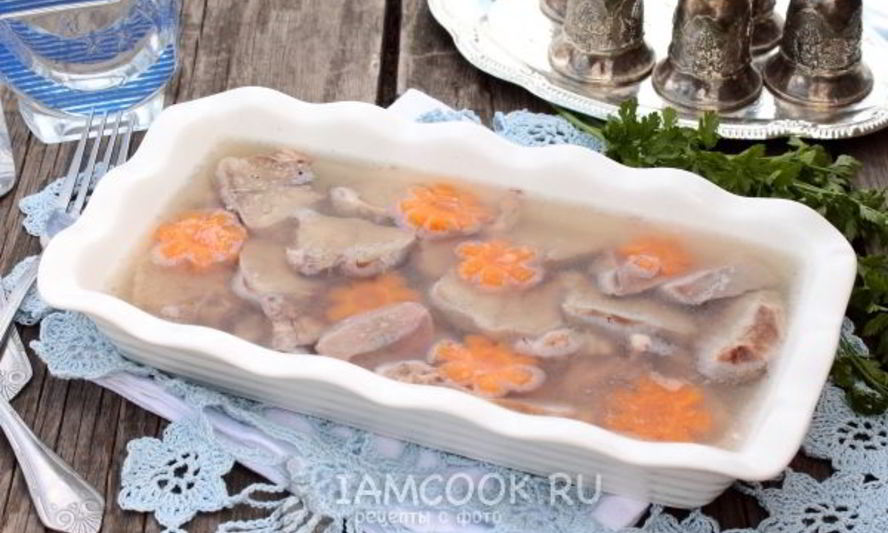 Рецепт заливного из языка