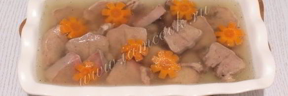 заливное из языка