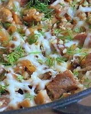 Большой жульен с йогуртом