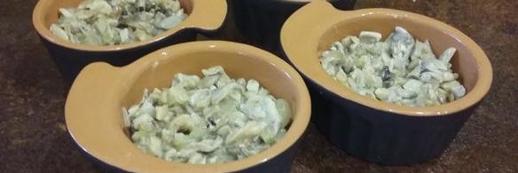 жульен из грибов под яйцом