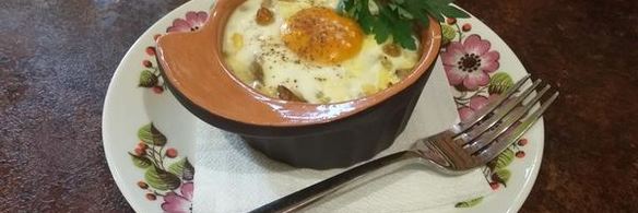 жульен из грибов под яйцом