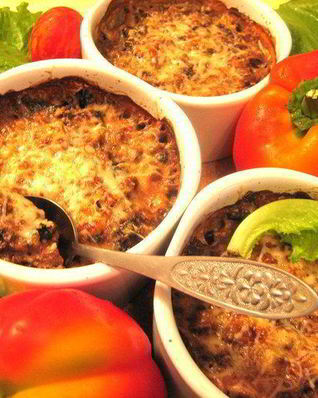 Жульен печеночный с грибами под сыром Джюгас