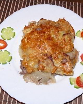 Жульен с фаршем