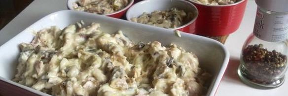 жульен с курицей и грибами