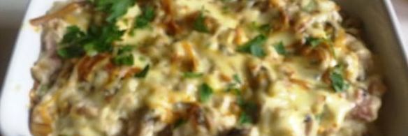 жульен с курицей и грибами