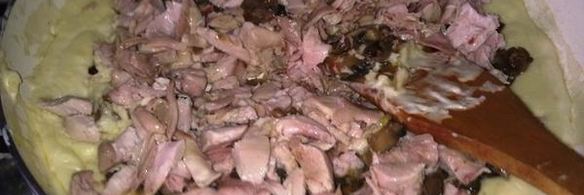 жульен с курицей и грибами