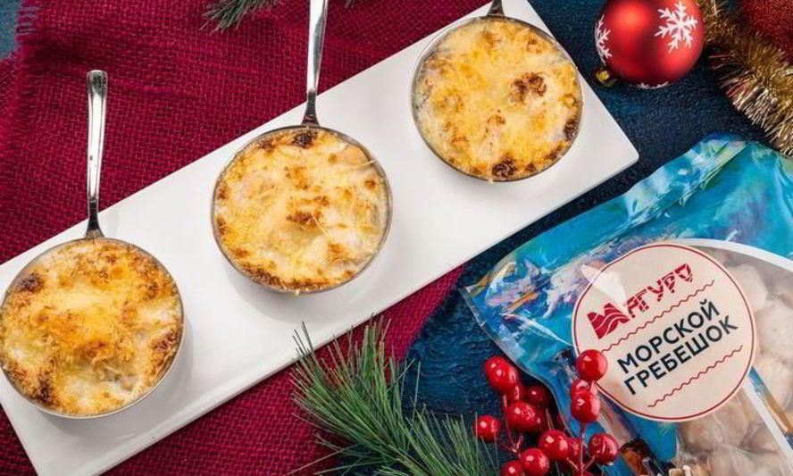 Рецепт жульена с морскими гребешками