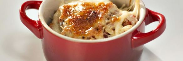 жюльен с беконом и грибами