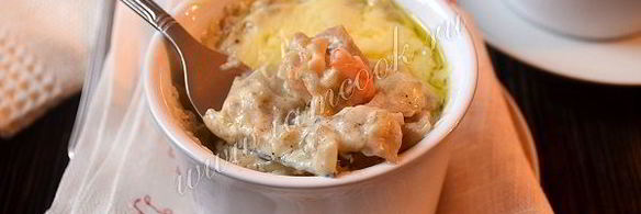 жюльен с креветками