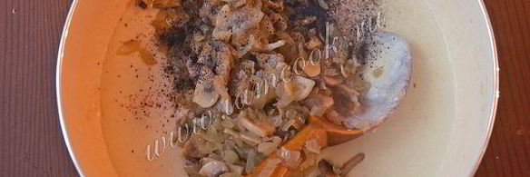 жюльен с креветками