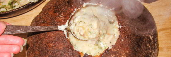 жюльен в хлебном каравае